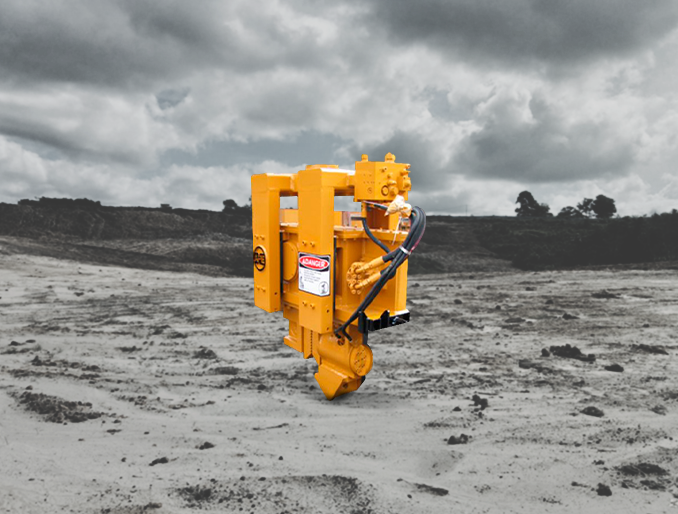 Extractor montado sobre excavadora Ape 33X