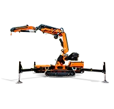 Grúa articulada sobre orugas