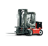 Montacargas eléctrico Kalmar hombre sentado