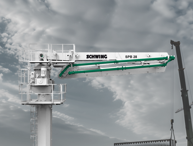 Plumas distribuidoras de concreto Schwing Stetter SPB 28