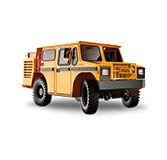 Camión minero Paus amarillo